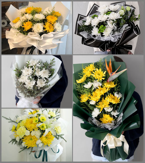 贵州六盘水六枝特区龙河镇红旗村白事花束代送
